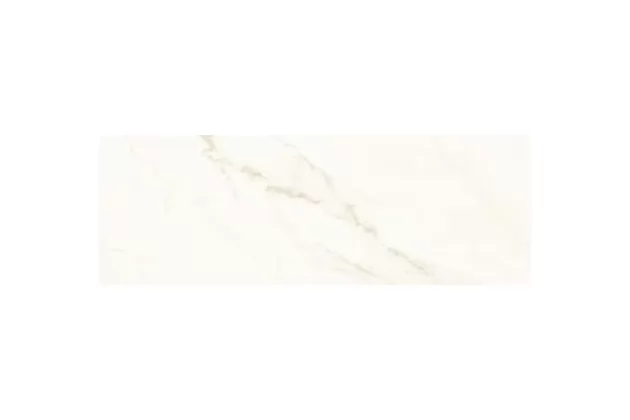 Marbleplay Ivory Rekt. Lux 30x90, M4NX - Biała płytka ścienna imitująca marmur