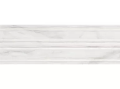 Marbleplay Decoro Classic White 30x90, M5LJ - Płytka ścienna strukturalna imitująca marmur