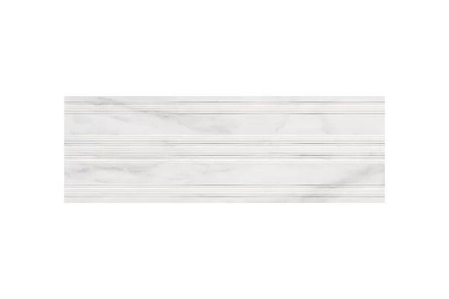 Marbleplay Decoro Classic White 30x90, M5LJ - Płytka ścienna strukturalna imitująca marmur