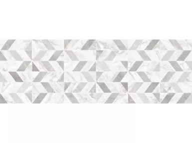 Marbleplay Decoro Naos White 30x90, M4PK - Wzorzysta płytka ścienna