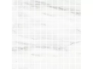 Marbleplay White Mosaico 30x30, M4PP - Biała płytka ścienna mozaika