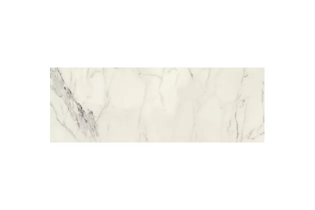 Allmarble Wall Statuario Satin 40x120 M6GS - Biała płytka ścienna imitująca marmur