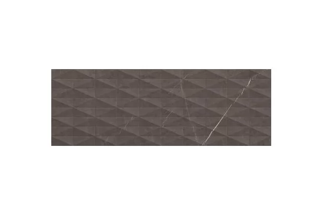 Allmarble Wall Imperiale Struttura Pave Satin 3D 40x120 M6TM - Czarna płytka ścienna strukturalna