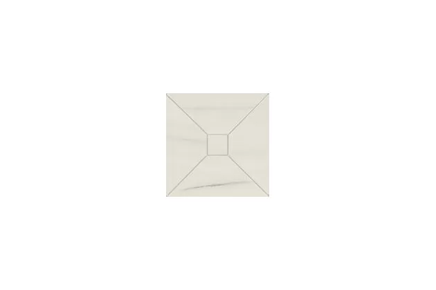 Allmarble Lasa Tozzetto 3D Lux 15x15 MMR7 - Biała płytka trójwymiarowa