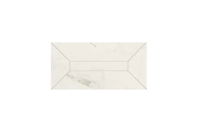 Allmarble Altissimo Fascia 3D Lux 15x30 MMR6 - Biała płytka trójwymiarowa