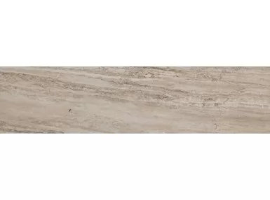 Allmarble Travertino Lux 30x120 MMJW - Brązowa płytka gresowa imitująca kamień