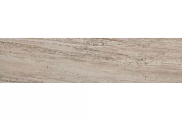 Allmarble Travertino Lux 30x120 MMJW - Brązowa płytka gresowa imitująca kamień