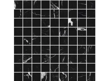 Allmarble Elegant Black Mosaico 30x30 M45Y - Czarna płytka mozaika imitująca kamień