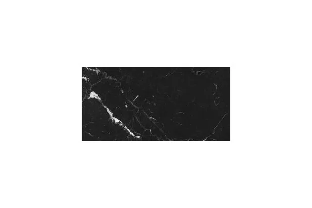 Allmarble Elegant Black Rett. 30x60 M3D8 - Czarna płytka gresowa imitująca kamień