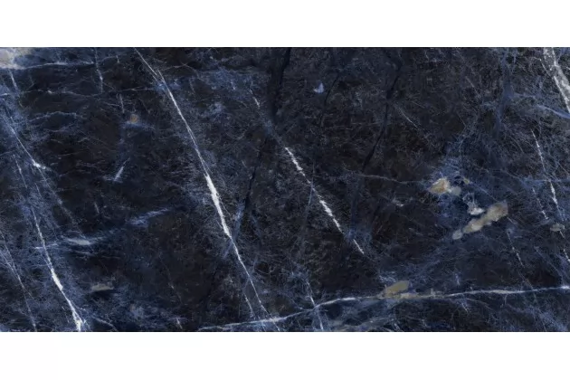 Allmarble Blu Lux 60x120 M9M8 - Czarna płytka gresowa imitująca kamień