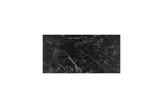 Allmarble Saint Laurent Str. Rett. 60x120 MMU0 - Czarna płytka gresowa imitująca kamień
