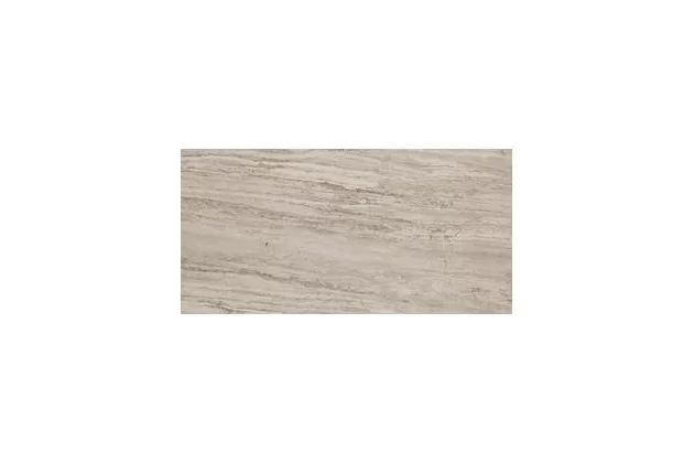 Allmarble Travertino Lux Rett. 60x120 MMJV - Brązowa płytka gresowa imitująca kamień