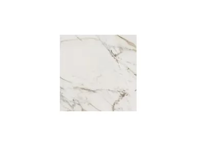 Allmarble Golden White Lux Rett. 60x60 M4GR - Biała płytka gresowa imitująca marmur