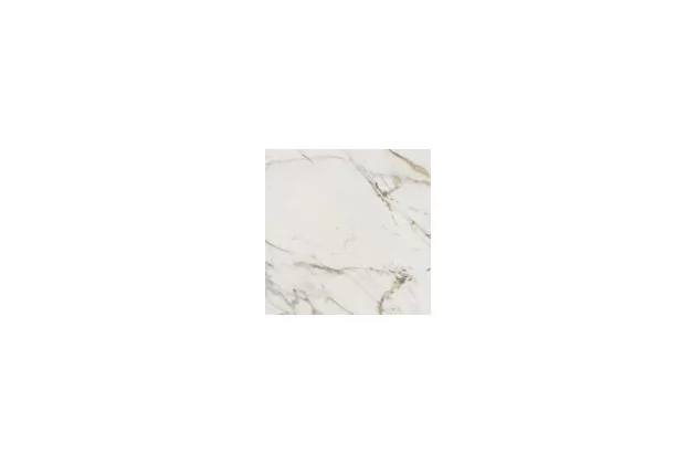 Allmarble Golden White Lux Rett. 60x60 M4GR - Biała płytka gresowa imitująca marmur