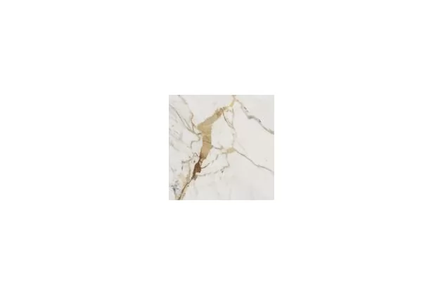 Allmarble Golden White Rett. 60x60 M4GP - Biała płytka gresowa imitująca marmur