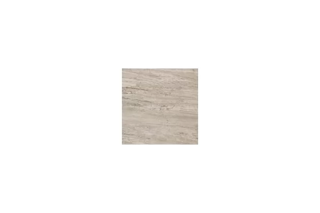 Allmarble Travertino Lux Rett. 60x60 MMJU - Brązowa płytka gresowa imitująca kamień