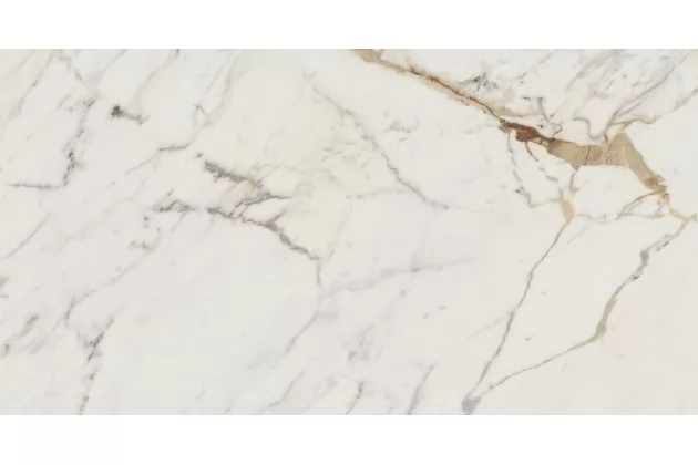 Allmarble Golden White Rett. 75x150 M4F2 - Biała płytka gresowa imitująca kamień