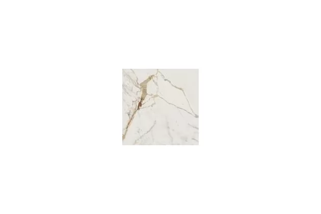 Allmarble Golden White Lux Rett. 75x75 M4FG - Biała płytka gresowa imitująca kamień