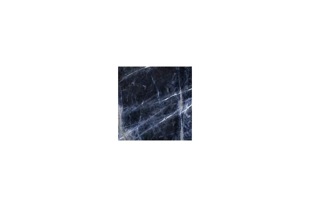 Allmarble Blu Lux Rett. 75x75 M9M6 - Czarna płytka gresowa imitująca kamień