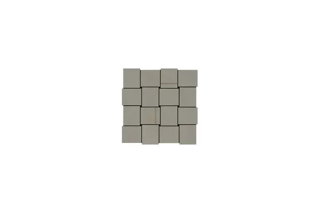Apparel Mosaico Intreccio Mud Rett. 30x30 M358 - Szara płytka mozaika