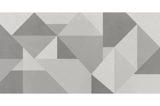 Apparel Decoro Geometria Off White Rett. 75x75 M341 - Wzorzysta płytka gresowa imitująca beton