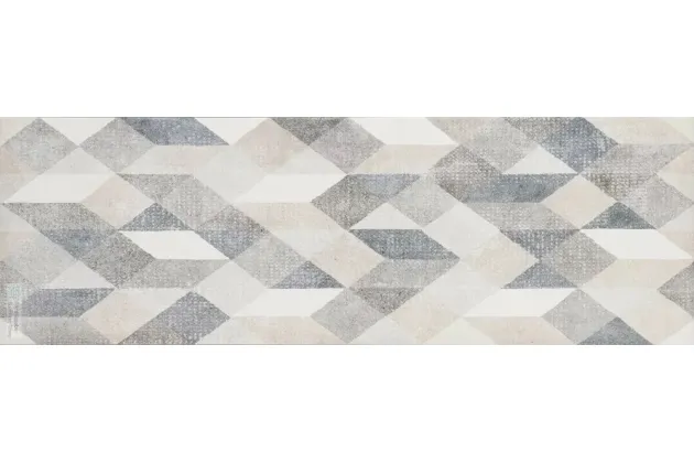 Chalk Decoro Origami Grey 25x76 M02S - Wzorzysta płytka ścienna