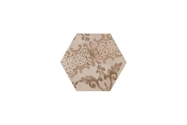 Clays Decoro Cementine Caldo 21x18,2 MM7Y - Płytka heksagonalna wzorzysta