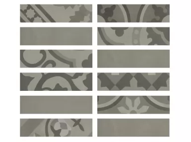 D_Segni Blend Listello Grigio M8WX 5x20 - Płytka gresowa