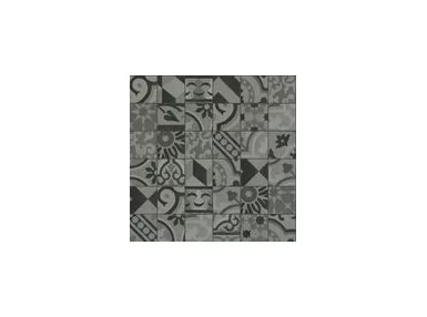 D_Segni Blend Carbone Decoro Mix M61N 10x10 - Płytka gresowa