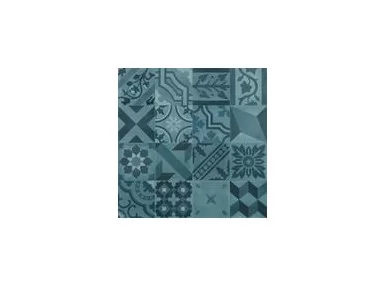D_Segni Blend Azzurro Decoro Mix M607 20x20 - Płytka gresowa typu Patchwork