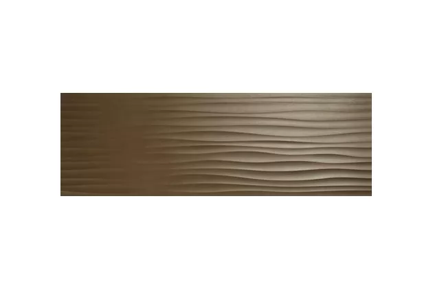 Eclettica Bronze Struttura Wave 3D 40x120 M1AM - Płytka wzorzysta