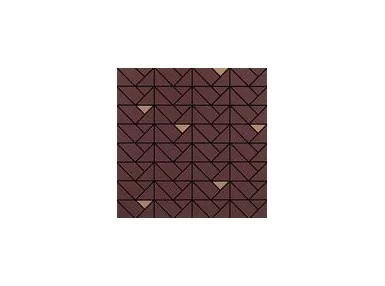 Eclettica Purple Mosaico Bronze 40x40 M3J4 - Bordowa mozaika