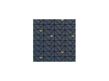 Eclettica Blue Mosaico Bronze 40x40 M3JH - Niebieska mozaika