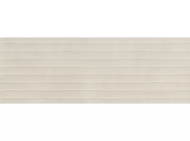 Fabric Linen Struttura Fold 3D Rett. 40x120 ME18 - Beżowa płytka ścienna