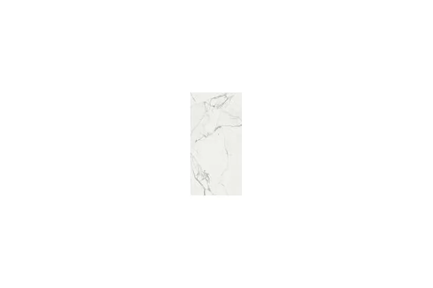 Grande Marble Look Statuario Book Match A  Rett. 120x240 MR09 - Biała płytka gresowa