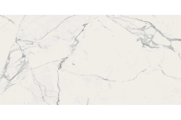 Grande Marble Look Statuario Book Match B Lux. 120x240 M0NW - Biała płytka gresowa