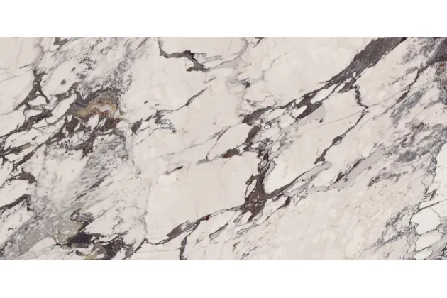 Grande Marble Look Capraia Lux. 120x240 M1JU - Biała płytka gresowa