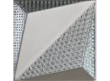Shapes Origami Silver 25X25. Srebrna płytka ścienna