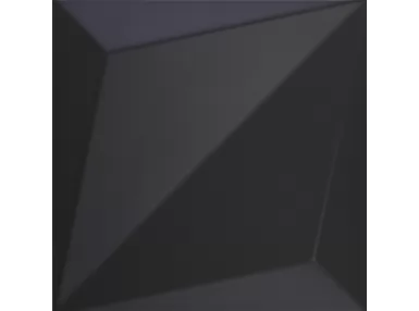 Shapes Origami Black 25X25. Czarna płytka ścienna
