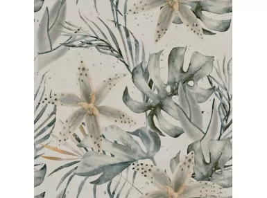 Helsinki 1841 Blanco Decor Garden Rect. 100x100 - Wzór kwiatowy