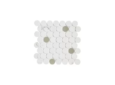 Magnifica Mosaico Circle Statuario 31x31 M8FT - Płytka mozaika