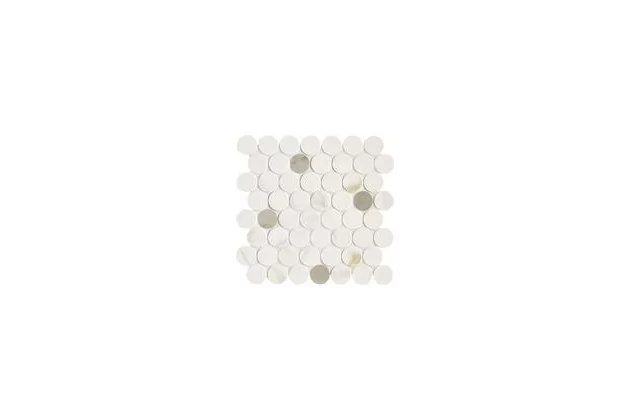 Magnifica Mosaico Circle Calacatta Gold 31x31 M8FU - Płytka mozaika