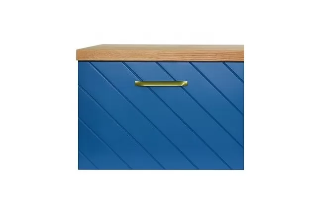 Floo niebieska uchwyt złoty 60 x 50 x40 lewa - meble łazienkowe