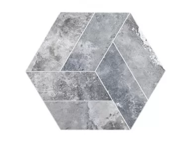 Basalt Base Grey 20x24 - płytka heksagonalna