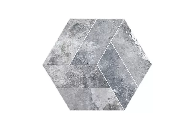 Basalt Base Grey 20x24 - płytka heksagonalna