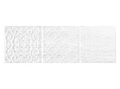 Genesis Relieve Blanco Brillo 10x30 - płytka ścienna