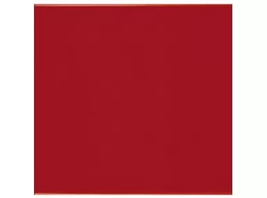 Rojo Brillo Liso 10x10 - płytka ścienna