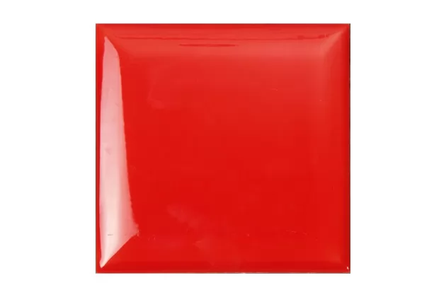 Rojo Brillo Bisel 15x15 - płytka ścienna