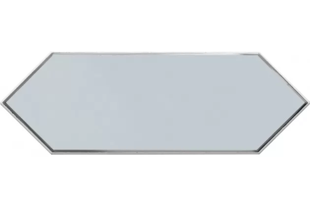 Zenith Sky Blue Silver Decor 10x30 - płytka ścienna