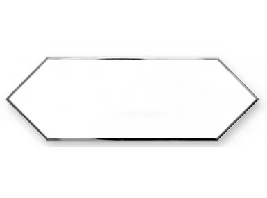 Zenith White Silver Decor 10x30 - płytka ścienna